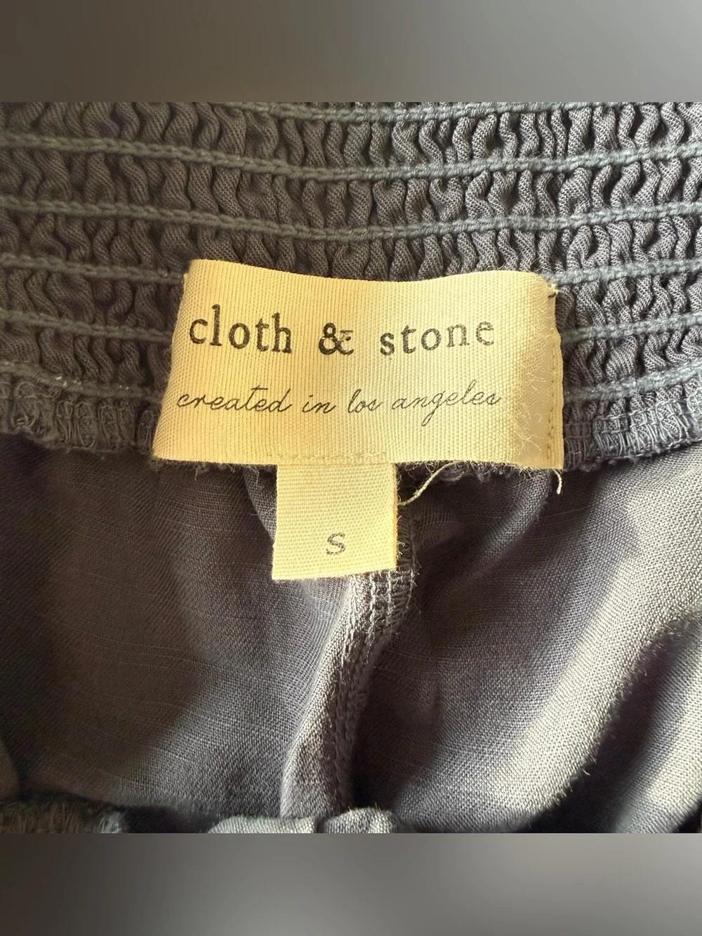 Cloth & Stone Anthropologie Indigo Tie-Dye Wide Leg Pants NWOT small - Picture 4 of 5